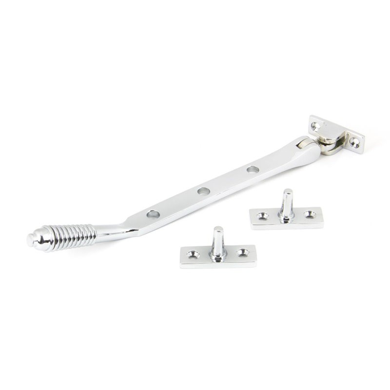 Reeded Stay Door Accessory, Polished Chrome