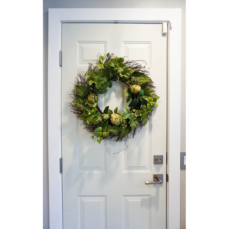Faux Artichoke Silk 22'' Wreath