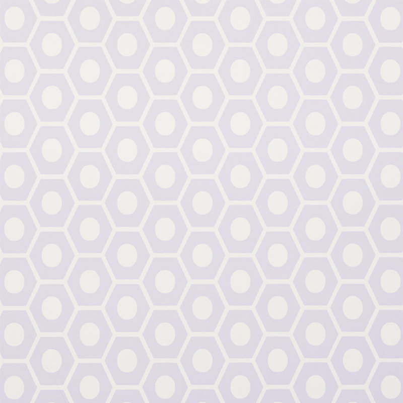 Schumacher x Studio Bon Queen B Wallpaper, Lavender