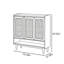 Petite armoire de rangement minimaliste pour chaussures