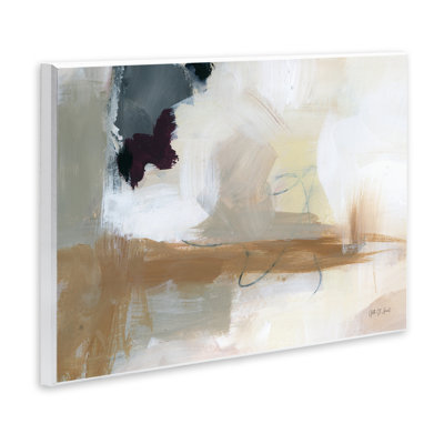 Bluster Tan Abstract Wall Plaque, design by Yvette St. Amant