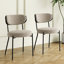 Modern Simple Table With A Glass Rectangular Table And Six Chairs. Transparent Tempered Glass Countertop-1839927037