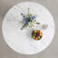 Table de salle à manger 47 po Boho 47 po, marbre, métal, blanc-131378896