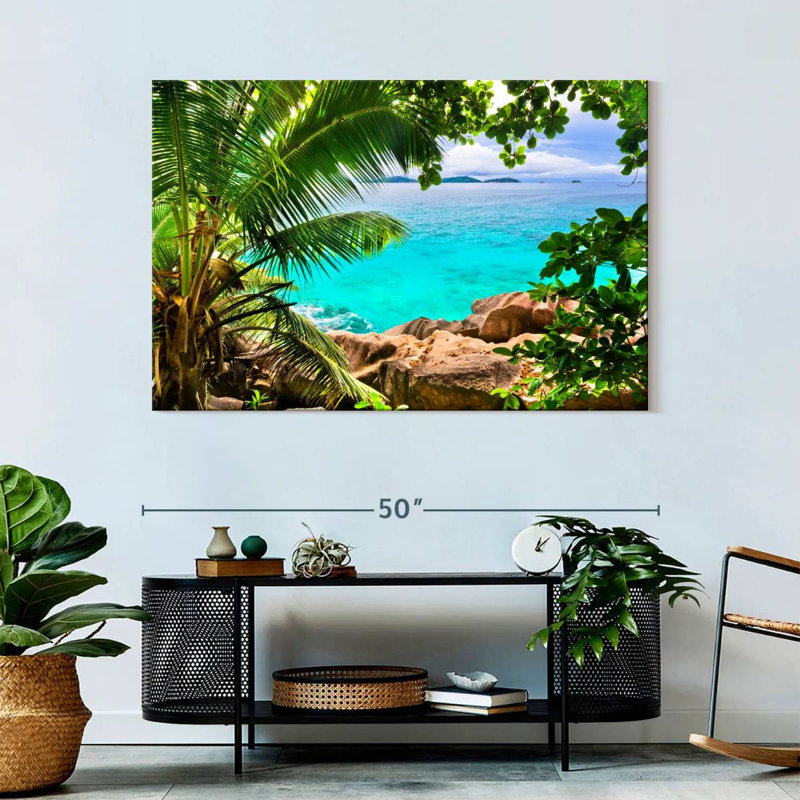 Paysage Gillard Seychelles, H 32 po x l 48 po