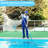 Swimline Hydrotools 2 Piece Telescopic Pole with Locking Cams for Pool Cleaning