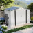 8x6 Ft, Metal Tool Shed, Side Window, Lockable Door, Waterproof, High - Durability, Modular Setup Garden Tools Storage, Sports Gear Skylight Practical And Aesthetic