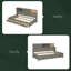 Lit de jour en bois avec 3 tiroirs de rangement, tableau souple supérieur, tablette et ensemble de prises et ports USB-554594185