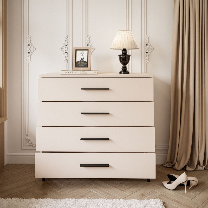 Altab Black Rectangular Chest of Drawers