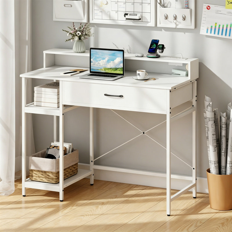Computer Desk with Power Outlets