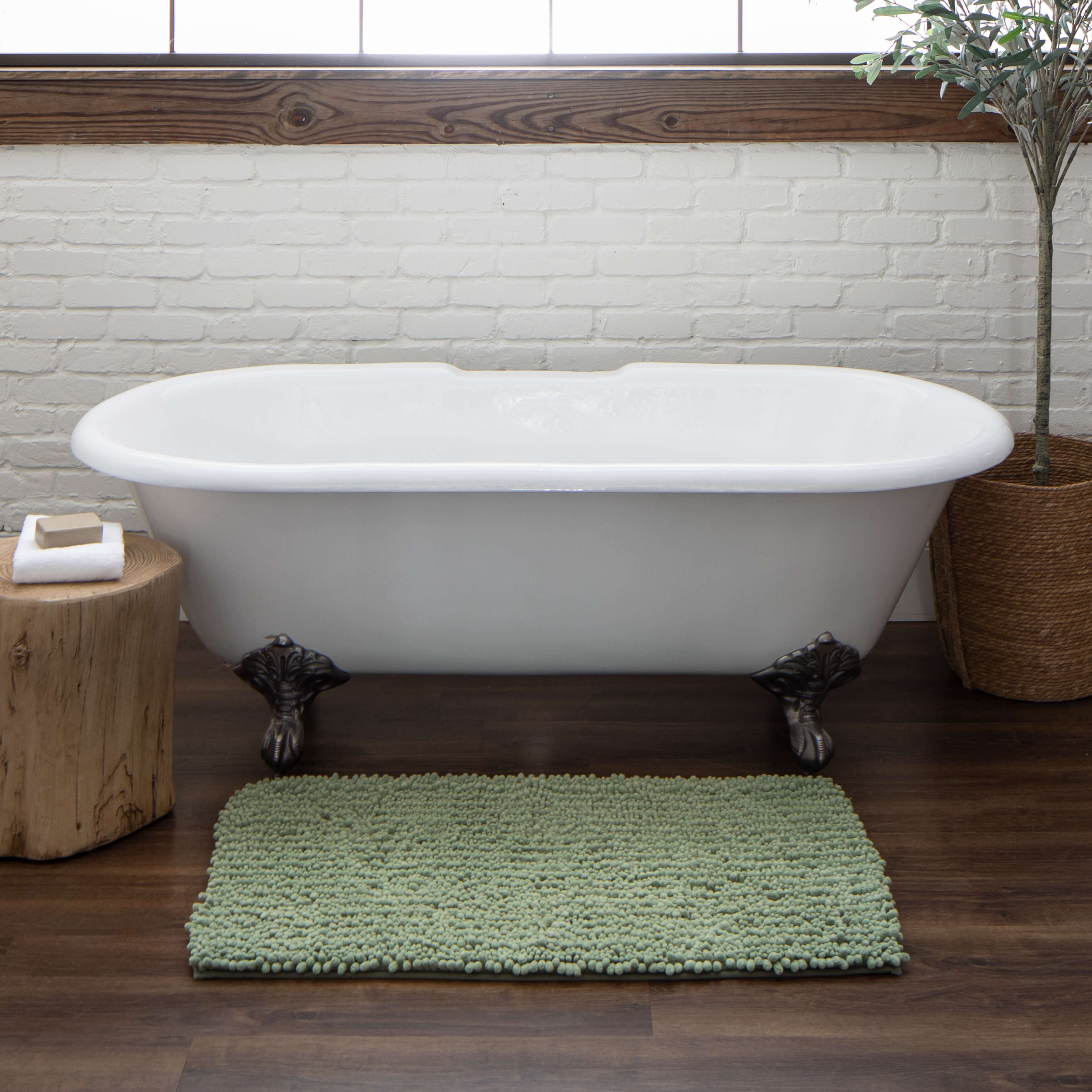 COCOER Bath Mat-Bathroom Mat Bathroom Rug Absorbent Stain Resistant -Rubber  Backed Thin Bath Mats for Bathroom Non Slip Quick Dry-Bathmat Bath Rug