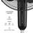 16" Oscillating Digital Stand Fan with Capacitive Touch, 3 Speeds, Remote Control-96276657
