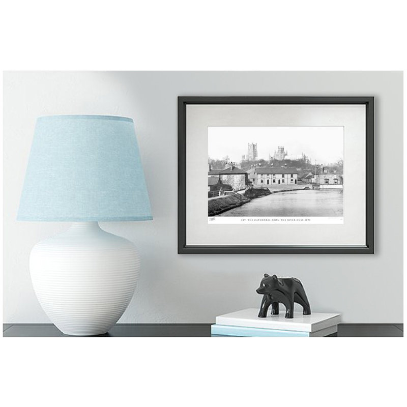 Ely, The Cathedral From The River Ouse 1891 by Francis Frith - Single Picture Frame Print, 40cm H x 50cm W x 2.3cm D