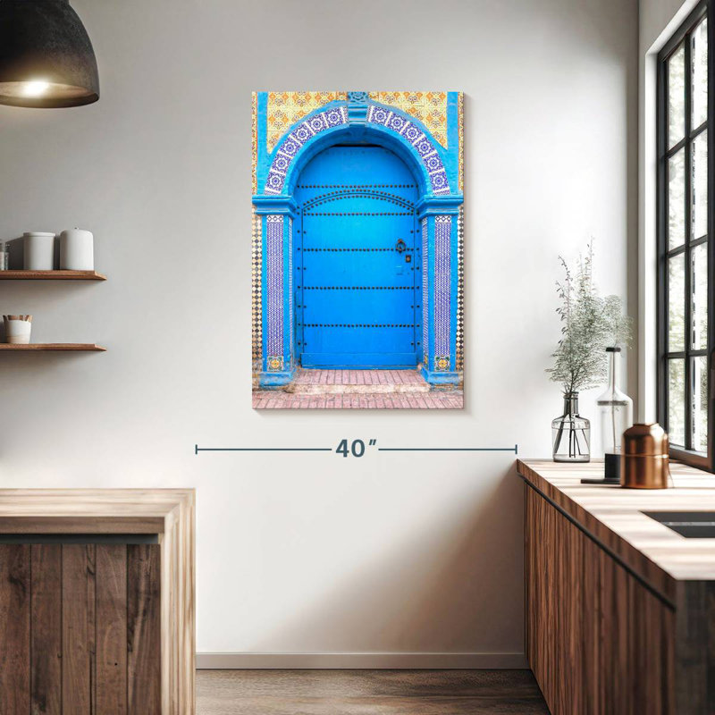 Porte au Maroc, H 39 po x l 26 po