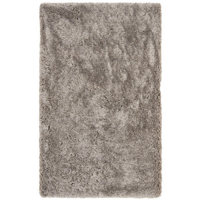 Pihu Shag Hand Tufted Performance Solid Color Rug