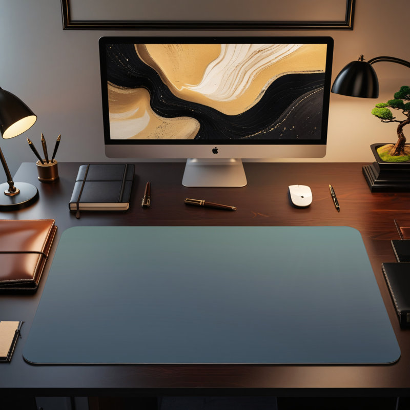 Polyester Desk Pad, 14.4x12.1