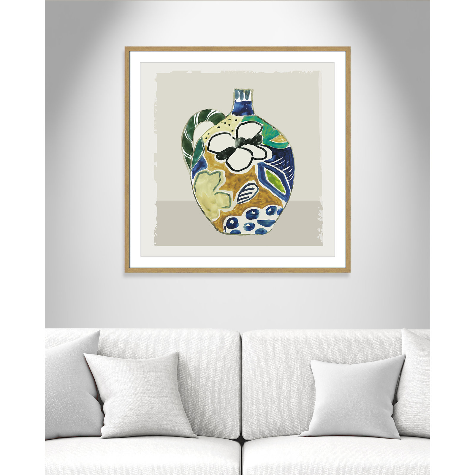 Picasso Vase by Aimee Wilson, 32" H x 32" W x 0.75" D, Natural
