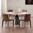 Modern Round Marble Dining Table Set-102771558