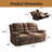 Toshiaki 71.5" W Microfiber Manual Standard Reclining Loveseat with Console and Pillow Top Arms-130974189