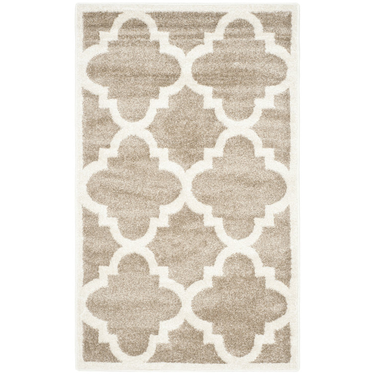 Ammundsen Geometric Wheat / Beige Area Rug