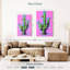 Harnek cactus sur rose vif