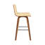 Chaise pivotante à dossier bas en bois massif avec repose-pieds-456139246-456139247