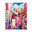 Horloge murale moderne colorée City Popart II - Cityscapes-99631416