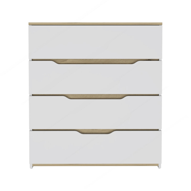 Commode 4 tiroirs Lynbrook, Blanc
