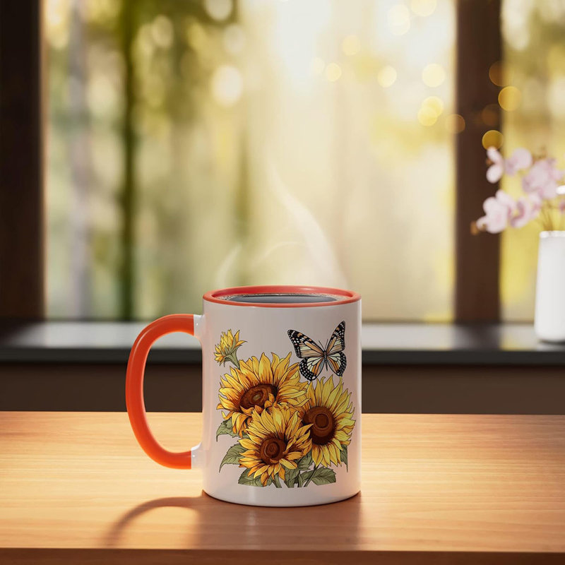 Ceramic Coffee Mug, Orange