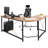 Walhill Adjustable L-Shaped Solid Wood Base Computer Desk
