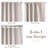 Boho Linen Blend Blackout Curtains Farmhouse Vintage Geo Retro Square Printed Pattern  Drapes Rod Pocket Back Tab 2 Panels-716455658-718625202