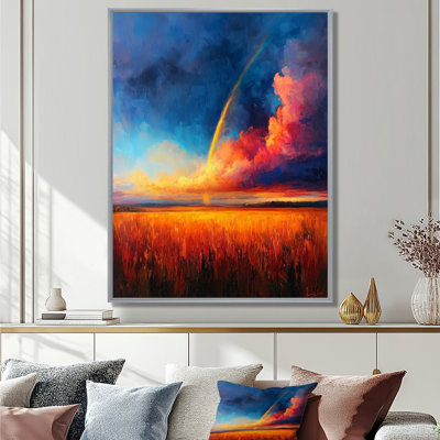 «Rainbow In The Summer Storm I», reproduction sur toile arc-en-ciel