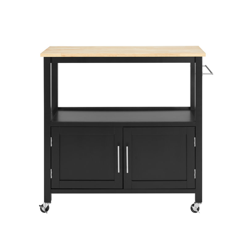 Penka 36 " W Kitchen Cart, Black