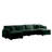 Oversized Modular Cushioned Sofa With Conversible Ottoman-115842503-106554202