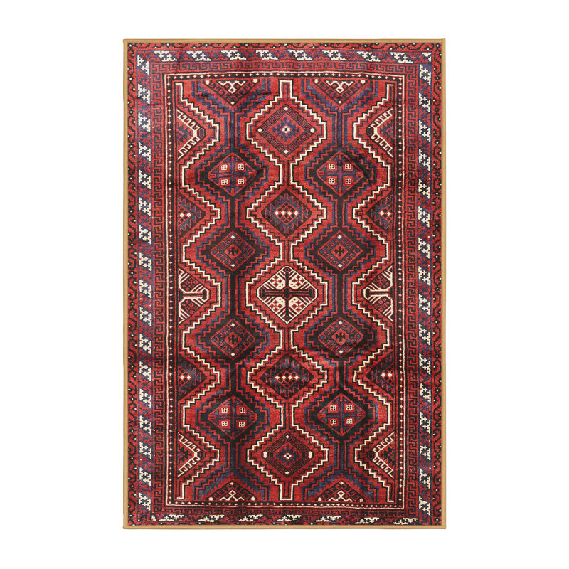 Tapis rouge à motif sud-ouest, Rectangle 5 pi x 8 pi