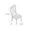 Chaise d'appoint à dossier croisé-821560749