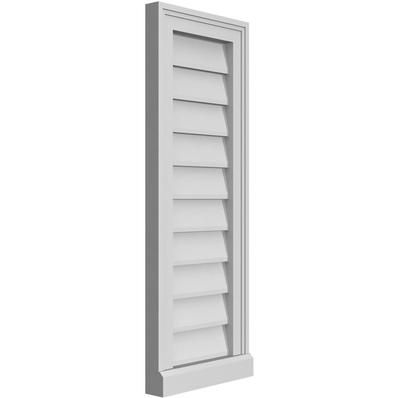 Cadre de seuil Brickmould, brun clair apprêté, H 32 po x l 12 po x P 2 po