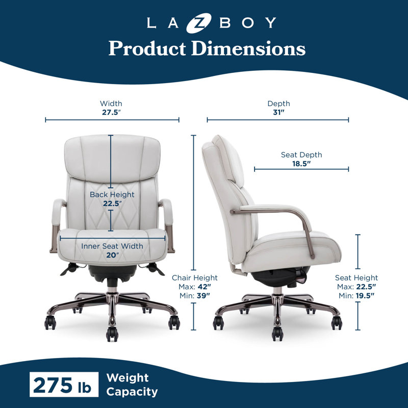 Symphony Swivel Executive Chair, Gray, Graphite