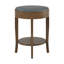 Table de bout ronde avec rangement en bois