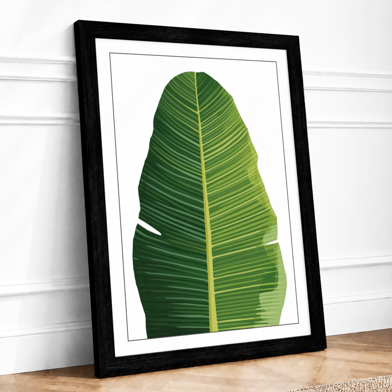 Tropical Leaf Study Botanical - Print, Black, A3 - 42.0 x 29.7 cm