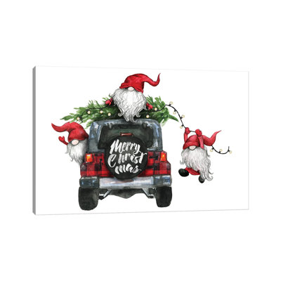 Gnomes Christmas I by Ephrazy Graphics - Wrapped Canvas Painting