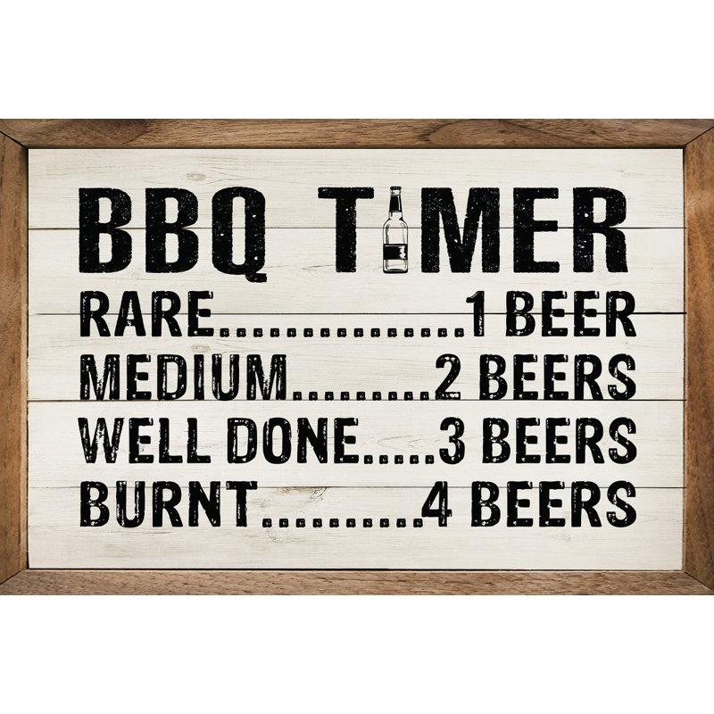 BBQ Timer White, 5" H x 8" W
