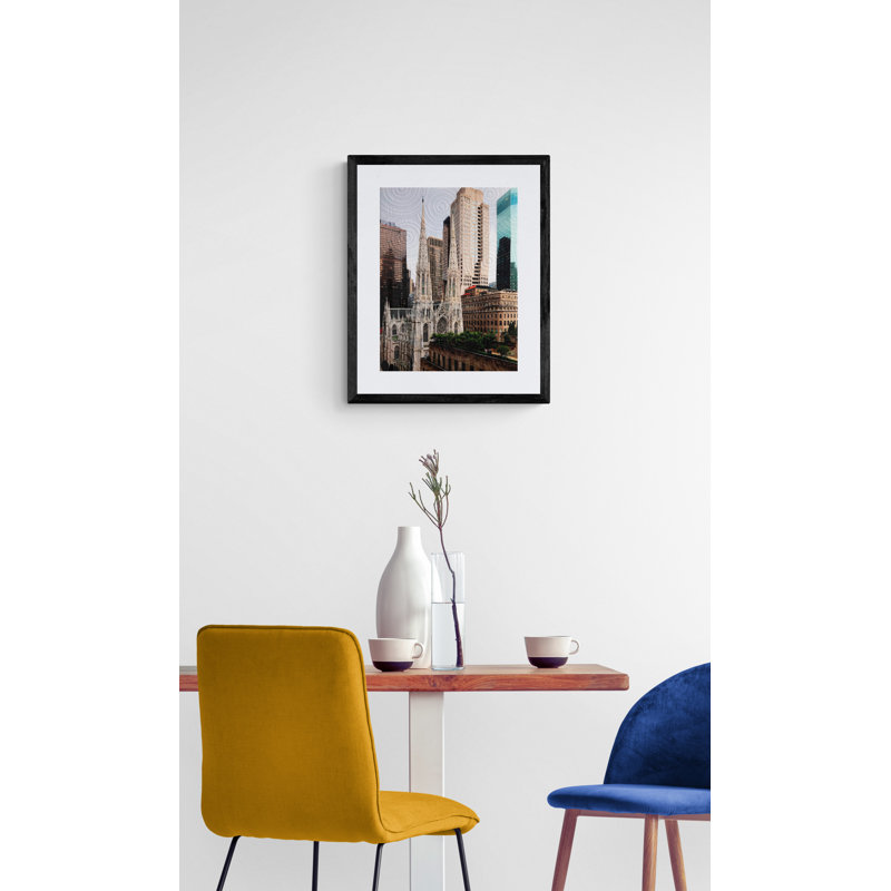 St. Patrick's Cathedral Print by Marilyn Henrion, Black Framed Paper, 21.25" H x 17.25" W