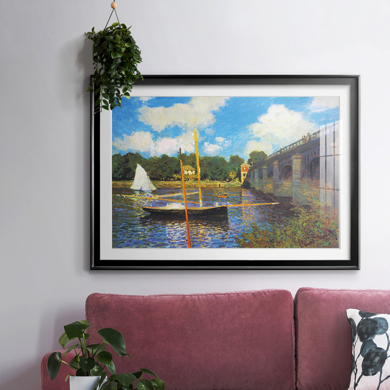 Le pont de la route, Argenteuil, H 19 po x l 27 po x P 1,5 po, Noir