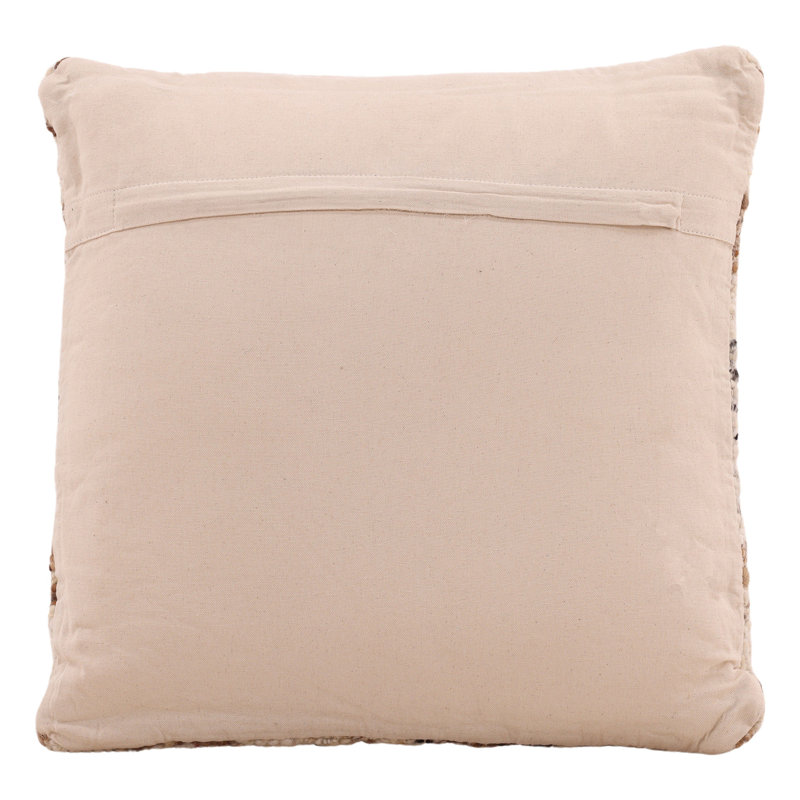 Wanda Jute Pillow, Finished Brown - 20x20, Square 20"