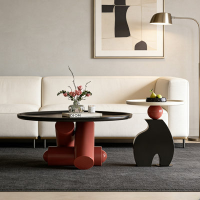 Creative Fashion Geometric Round Coffee Table Set
