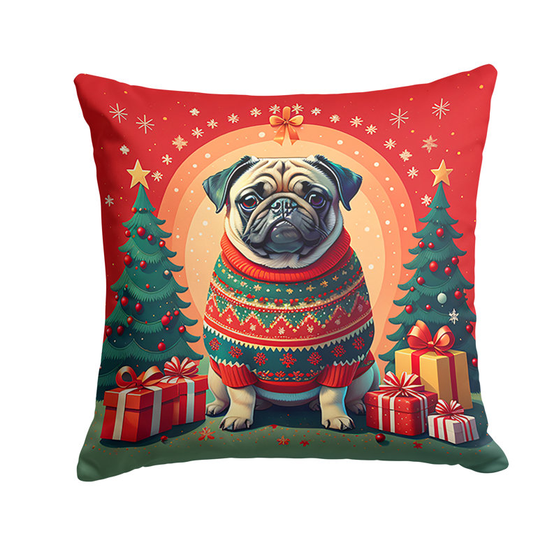  Coussin décoratif intérieur / extérieur en polyester Autre / Sans motif, 14 po x 14 po