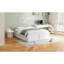 Structure de lit plateforme en bois avec 6 tiroirs-118098640