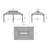 Calaro Aluminum Galvanized Steel Patio Gazebo with Double Roof-86513195