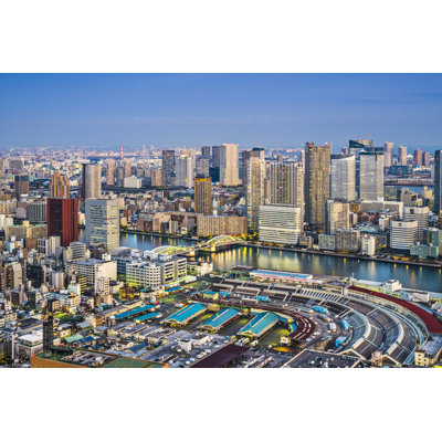 Tokyo Cityscape - Wrapped Canvas Print