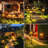 Matte Black Solar Powered Integrated LED Pathway Light Pack